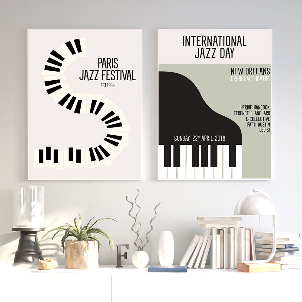 Picture Of Musical Instrument - Galleria vintage Pittura su tela Poster