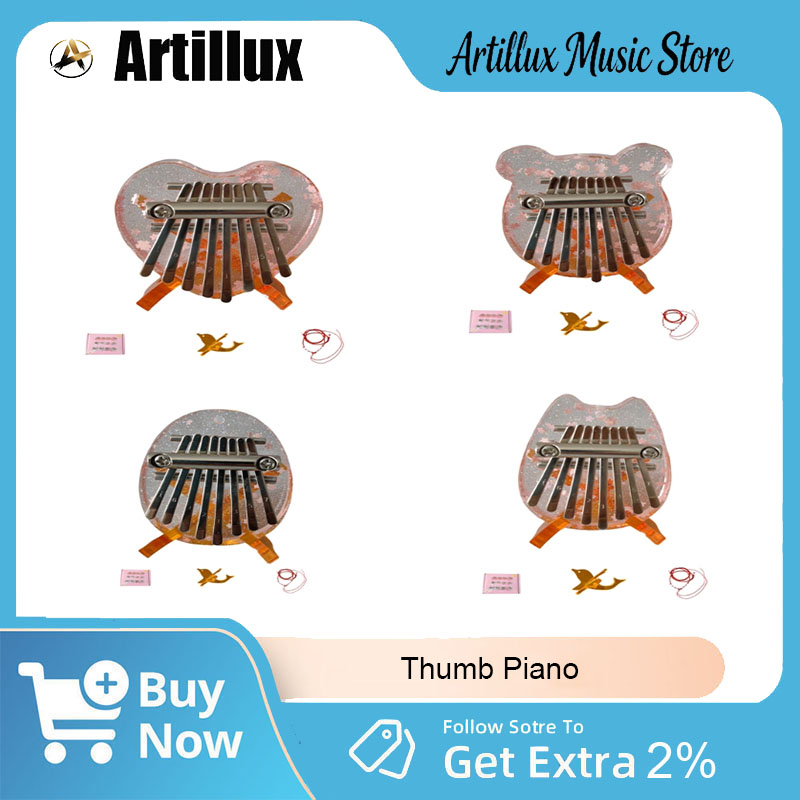 Musical Instrument Kids - Artillux Thumb Piano Nuovo di Zecca