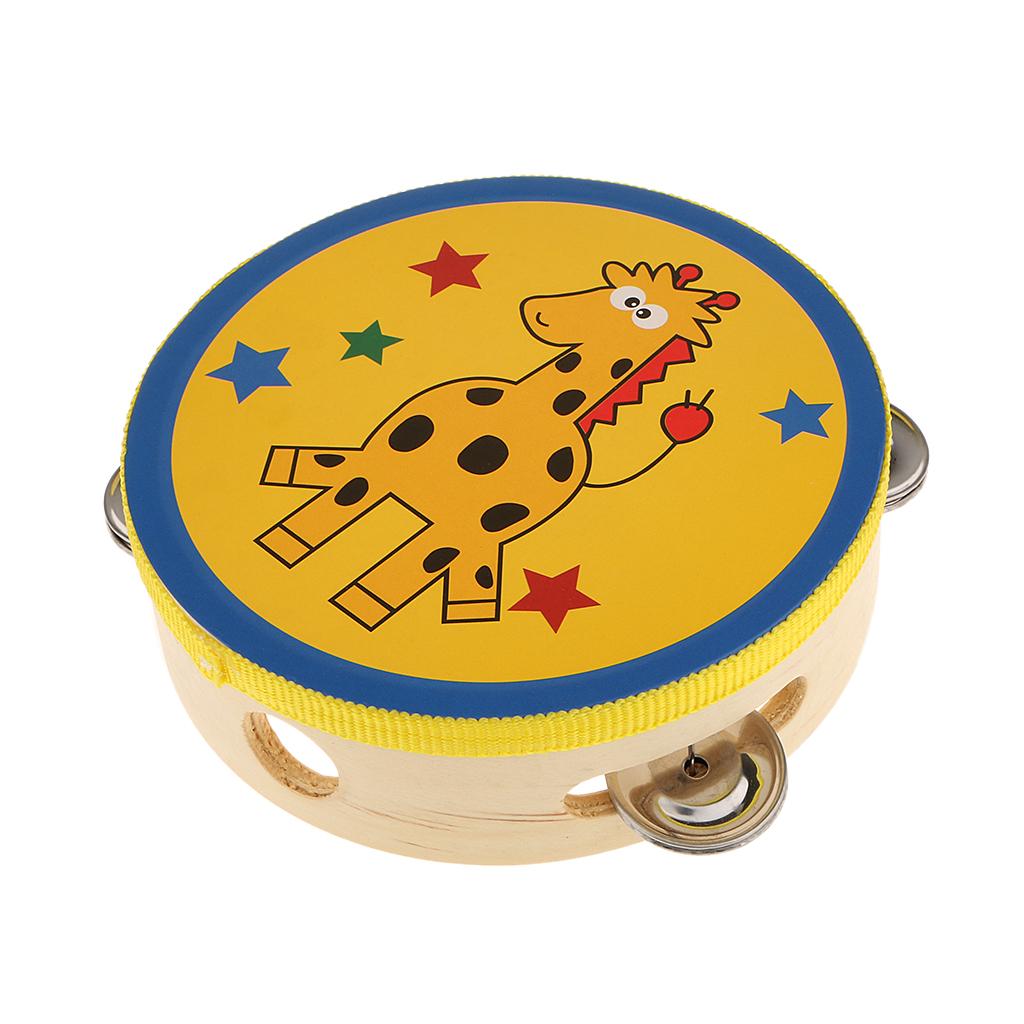 Musical Instrument Kids - Tamburello in Legno, Piccolo Strumento a