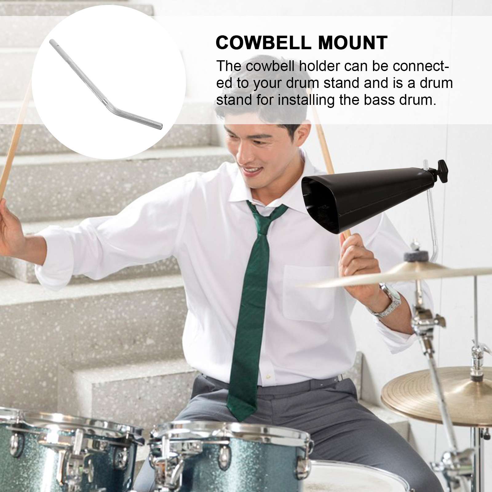 Musical Instrument Set - Supporto per campanaccio in metallo ad