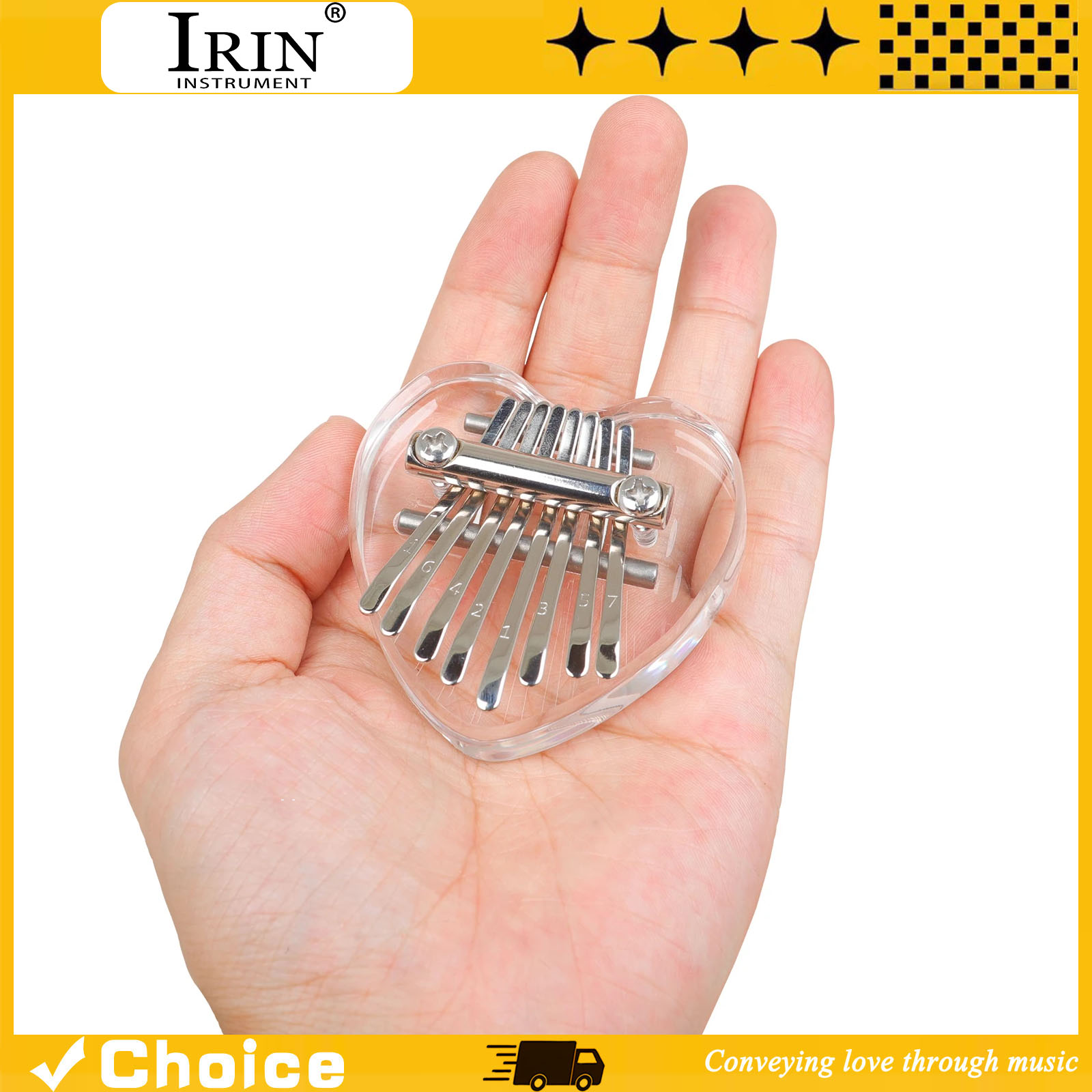 Musical Instrument Kids - Kalimba a 8 Tasti, Mini Pianoforte