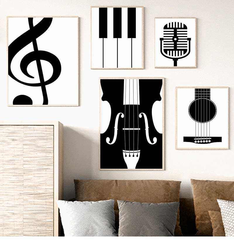 Picture Of Musical Instrument - Strumenti minimalisti Poster e stampe Appassionato
