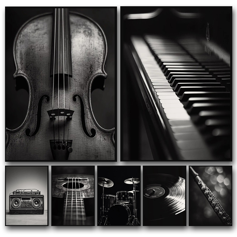 Picture Of Musical Instrument - 1 pezzo di poster fotografico classico
