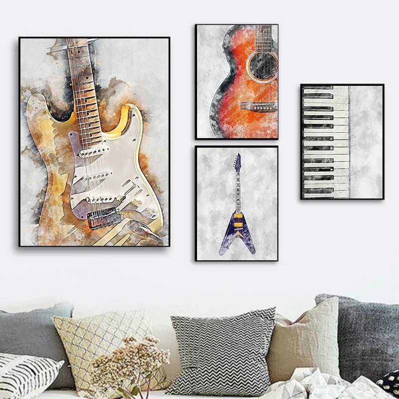 Picture Of Musical Instrument - 1 pezzo di stampa artistica su