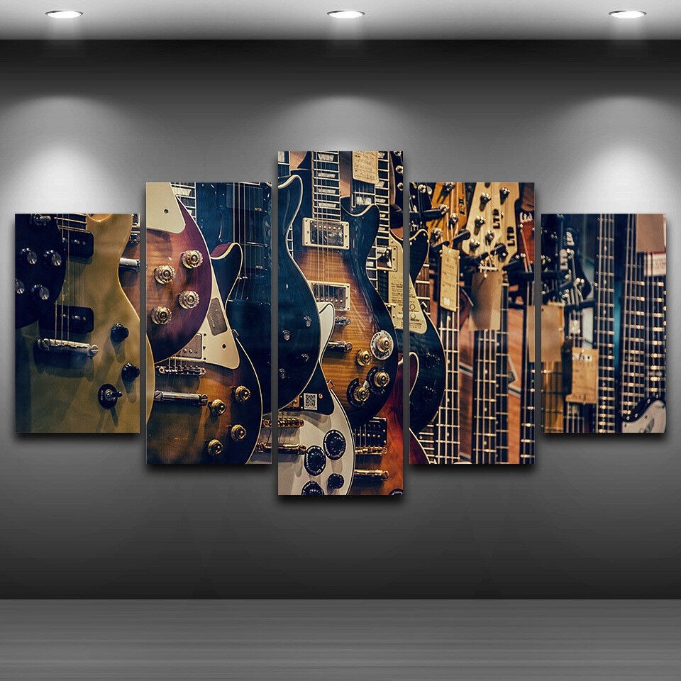 Senza cornice su tela 5 pezzi  - Musical Instrument Of Africa recensione e prezzo
