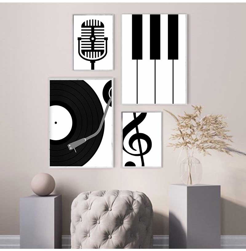 Strumenti minimalisti Poster e - Picture Of Musical Instrument recensione e prezzo
