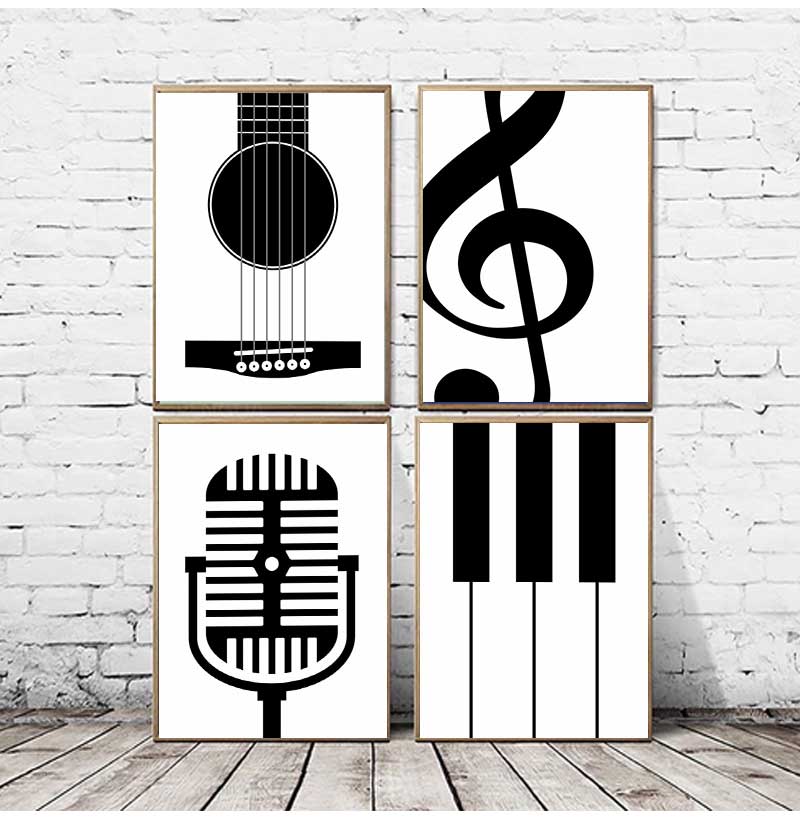 Strumenti minimalisti Poster e - Picture Of Musical Instrument recensione e prezzo