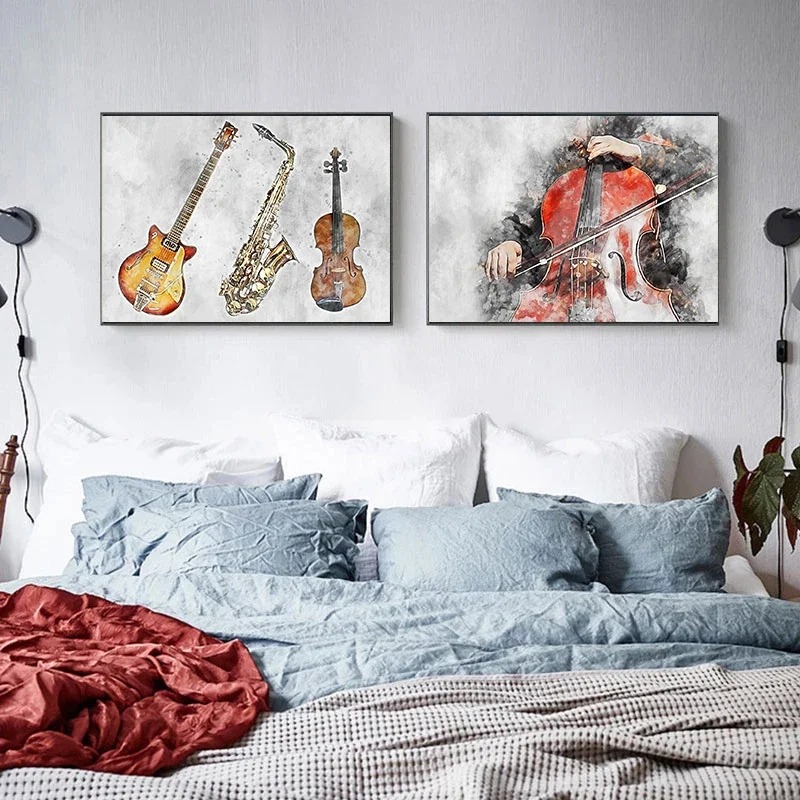 1 pezzo di stampa artistica su - Picture Of Musical Instrument recensione e prezzo