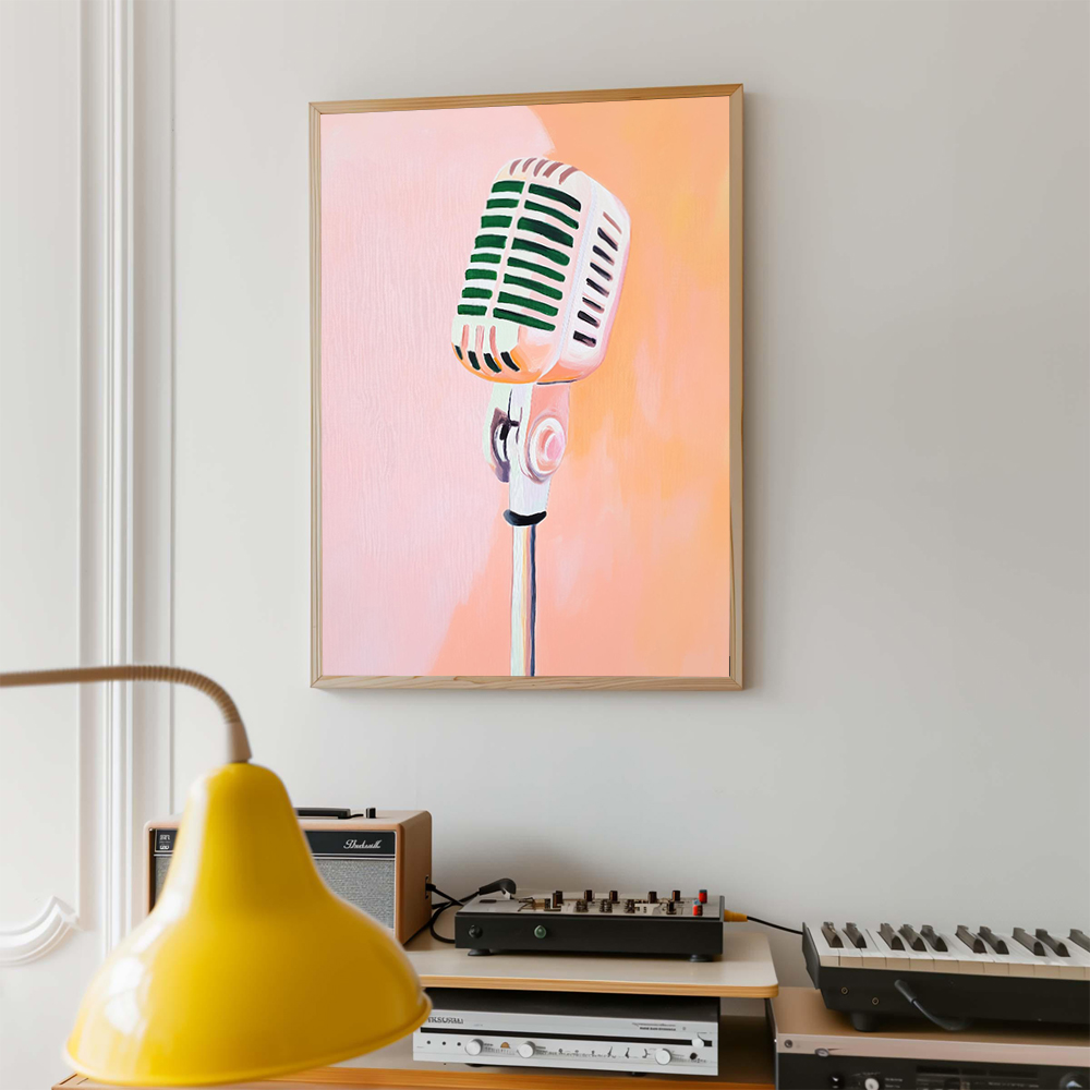 Poster Artistico Retrò con Gir - Picture Of Musical Instrument recensione e prezzo