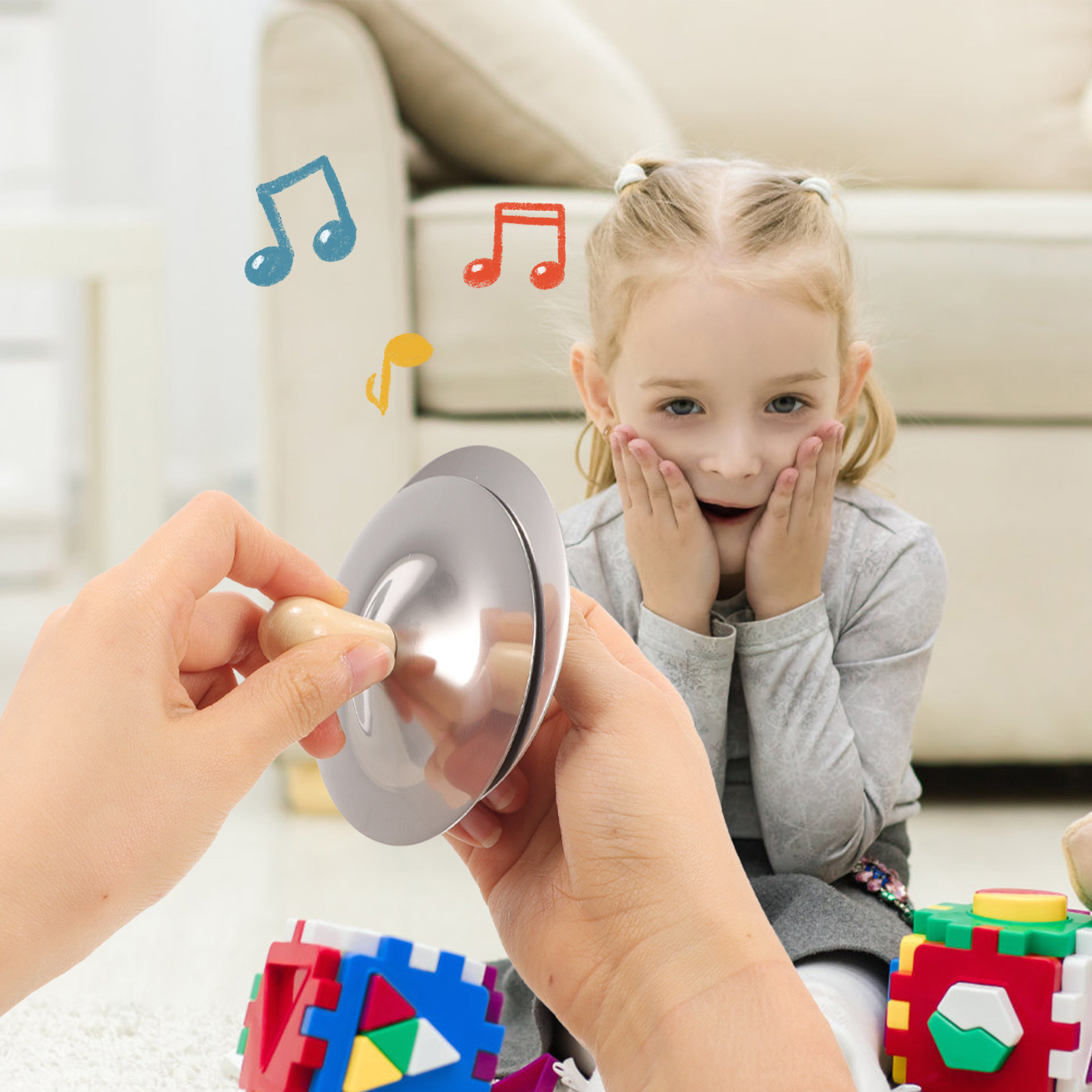 2 Pezzi Piccoli Cimbali da Dit - Musical Instrument Kids recensione e prezzo